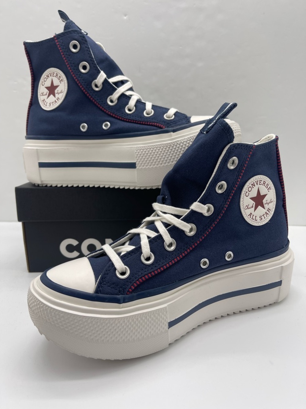 Converse WMNS Chuck Taylor All Star High Top Platform Sneakers Size 7 419252C - Picture 15 of 16